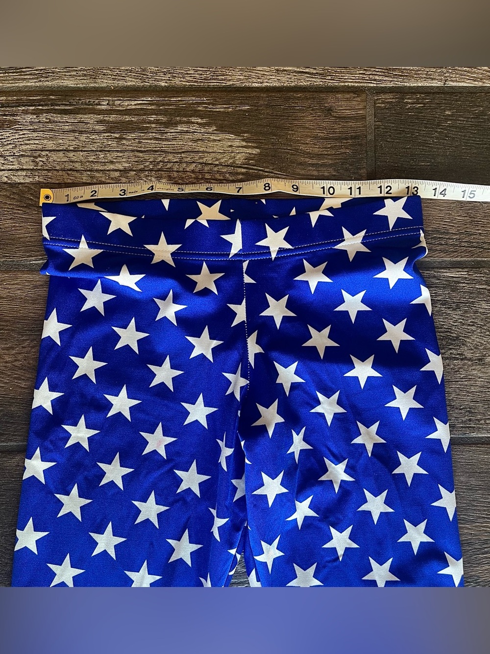 BlackMilk all over star print leggings blue background M bonus flag lips tank L - Picture 5 of 12